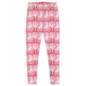 'Pink Flamingo Crush' Adult Leggings