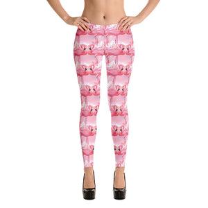 'Pink Flamingo Crush' Adult Leggings