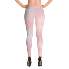 Load image into Gallery viewer, &#39;Pretty Pink Rose Gold Sparkle Print&#39; Leggings
