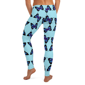 'Butterfly Blue Sky' Leggings