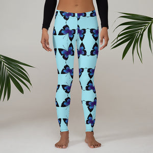 'Butterfly Blue Sky' Leggings