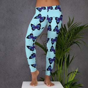 'Butterfly Blue Sky' Leggings