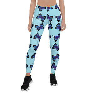 'Butterfly Blue Sky' Leggings