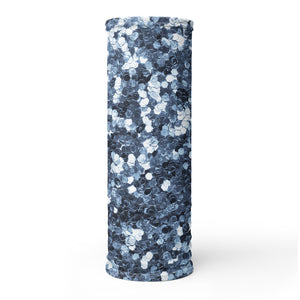 'Blue Sparkle Glitter Confetti Print' Unisex Neck Gaiter