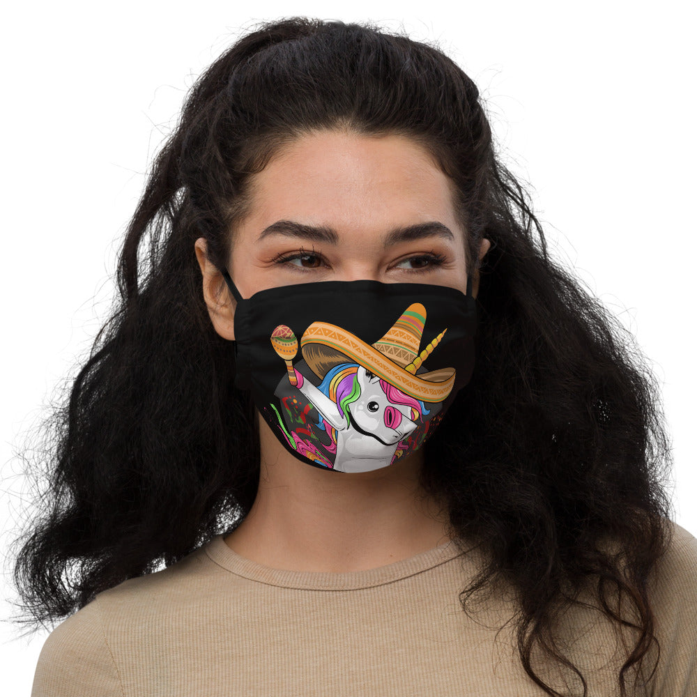 'Unicorn Fiesta' Premium face mask