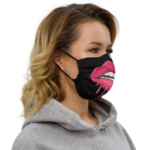 'I Love You Kiss Lips' Premium face mask