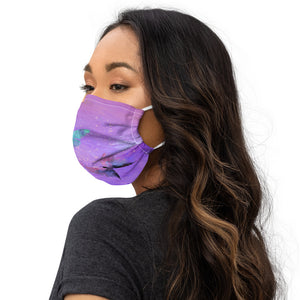 'Purple Butterfly' Premium face mask