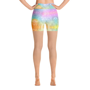 'Chakra Rainbow Dreams' Yoga Shorts