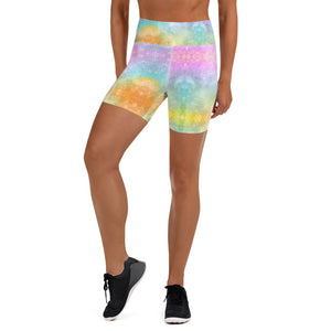 'Chakra Rainbow Dreams' Yoga Shorts