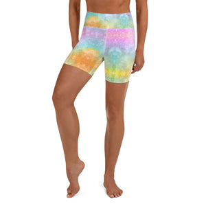 'Chakra Rainbow Dreams' Yoga Shorts