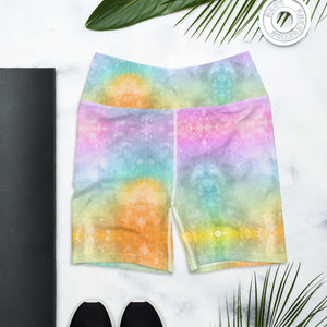 'Chakra Rainbow Dreams' Yoga Shorts