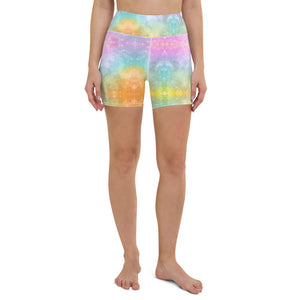 'Chakra Rainbow Dreams' Yoga Shorts