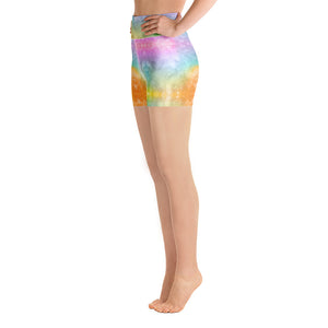 'Chakra Rainbow Dreams' Yoga Shorts