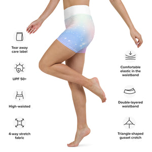 'Stars and Sunset' Yoga Shorts