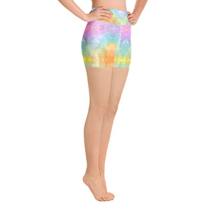 'Chakra Rainbow Dreams' Yoga Shorts