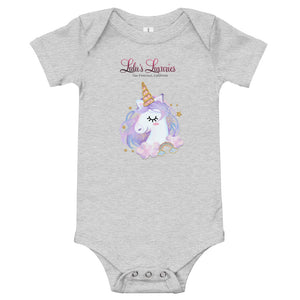 'Lulu's Luxuries Unicorn' Baby Onesie T-Shirt