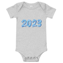 Load image into Gallery viewer, Blue 2023 Baby Short Sleeve One Piece Onesie
