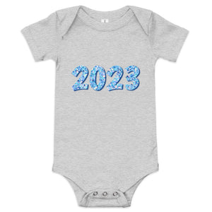 Blue 2023 Baby Short Sleeve One Piece Onesie