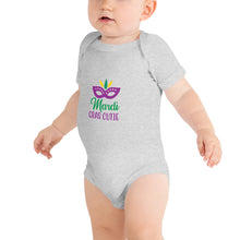 Load image into Gallery viewer, &#39;Mardi Gras Cutie&#39; Baby Short Sleeve One Piece
