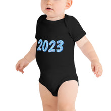 Load image into Gallery viewer, Blue 2023 Baby Short Sleeve One Piece Onesie
