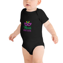 Load image into Gallery viewer, &#39;Mardi Gras Cutie&#39; Baby Short Sleeve One Piece
