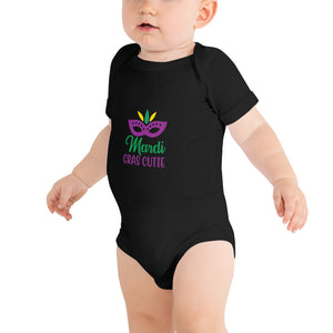 'Mardi Gras Cutie' Baby Short Sleeve One Piece