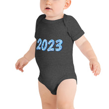 Load image into Gallery viewer, Blue 2023 Baby Short Sleeve One Piece Onesie
