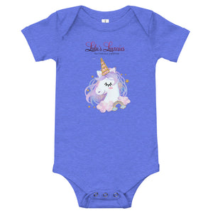 'Lulu's Luxuries Unicorn' Baby Onesie T-Shirt