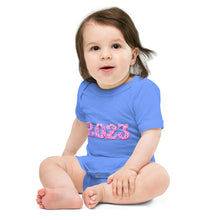 Load image into Gallery viewer, Pink 2023 Baby Short Sleeve One Piece Onesie
