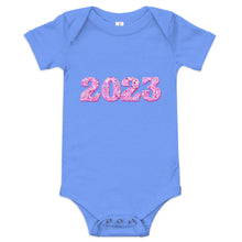 Load image into Gallery viewer, Pink 2023 Baby Short Sleeve One Piece Onesie
