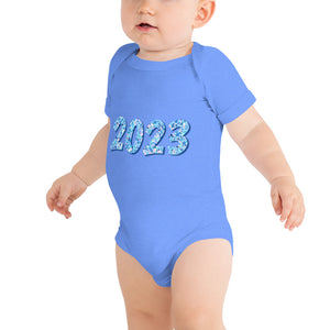 Blue 2023 Baby Short Sleeve One Piece Onesie