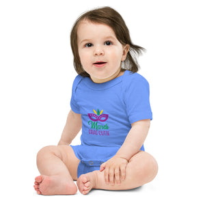 'Mardi Gras Cutie' Baby Short Sleeve One Piece