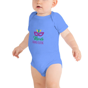 'Mardi Gras Cutie' Baby Short Sleeve One Piece