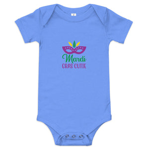 'Mardi Gras Cutie' Baby Short Sleeve One Piece