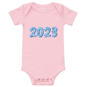 Blue 2023 Baby Short Sleeve One Piece Onesie