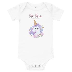 'Lulu's Luxuries Unicorn' Baby Onesie T-Shirt