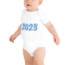 Load image into Gallery viewer, Blue 2023 Baby Short Sleeve One Piece Onesie
