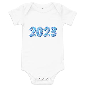 Blue 2023 Baby Short Sleeve One Piece Onesie