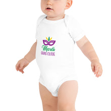 Load image into Gallery viewer, &#39;Mardi Gras Cutie&#39; Baby Short Sleeve One Piece
