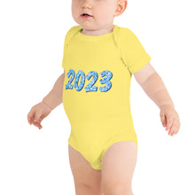 Load image into Gallery viewer, Blue 2023 Baby Short Sleeve One Piece Onesie
