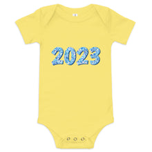 Load image into Gallery viewer, Blue 2023 Baby Short Sleeve One Piece Onesie
