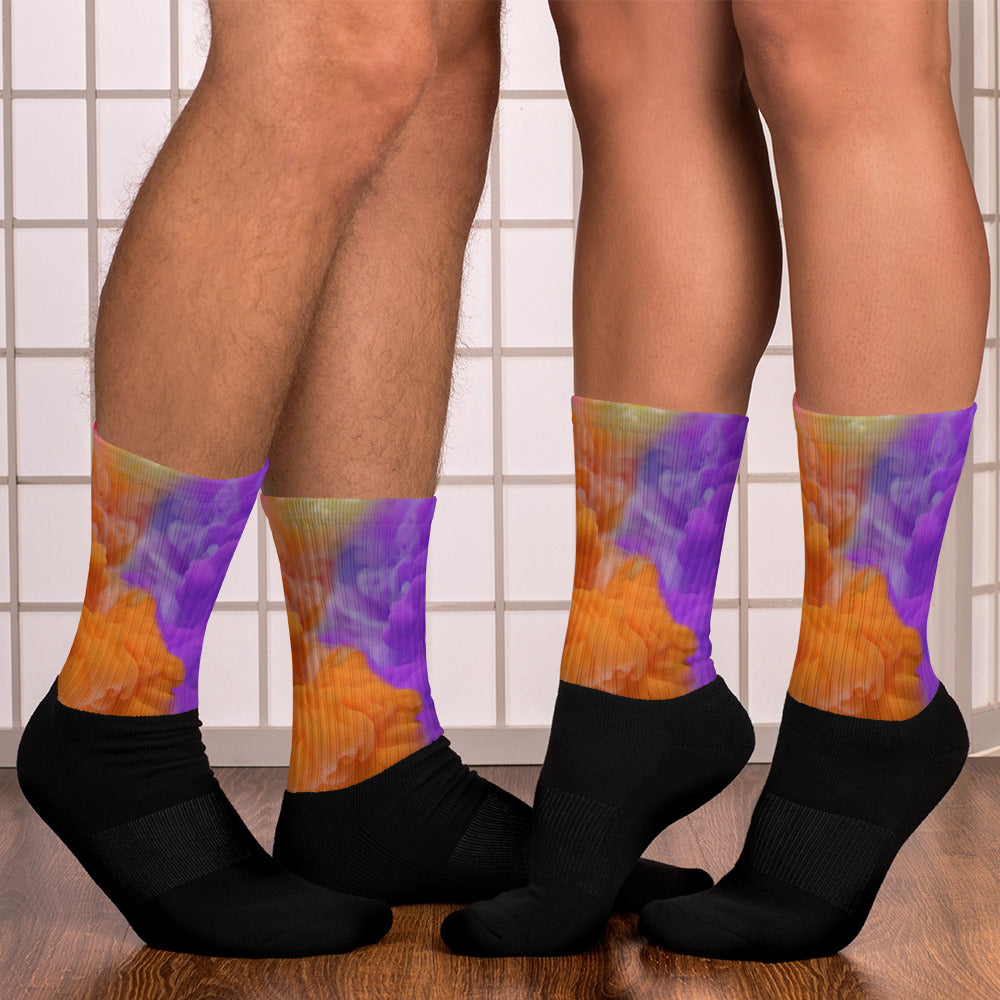 'Rainbow Chakra Smoke' Unisex Socks