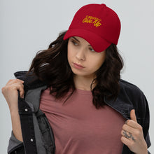 Load image into Gallery viewer, &#39;Never Give Up&#39; Gold Embroidered Dad Hat
