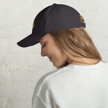 Load image into Gallery viewer, &#39;Never Give Up&#39; Gold Embroidered Dad Hat
