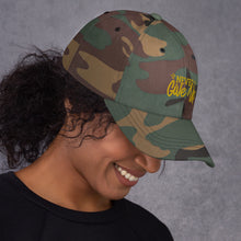 Load image into Gallery viewer, &#39;Never Give Up&#39; Gold Embroidered Dad Hat
