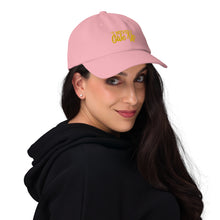 Load image into Gallery viewer, &#39;Never Give Up&#39; Gold Embroidered Dad Hat
