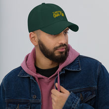 Load image into Gallery viewer, &#39;Never Give Up&#39; Gold Embroidered Dad Hat
