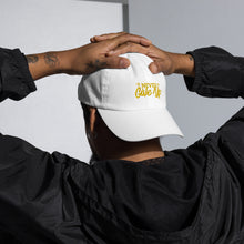 Load image into Gallery viewer, &#39;Never Give Up&#39; Gold Embroidered Dad Hat
