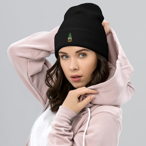 Gnome Embroidered Cuffed Beanie