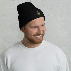 Gnome Embroidered Cuffed Beanie